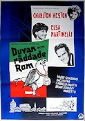 The Pigeon that Took Rome 1962 movie poster Charlton Heston Elsa Martinelli