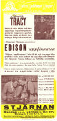 Edison the Man 1940 movie poster Spencer Tracy Rita Johnson Lynne Overman Clarence Brown