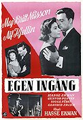 Egen ingång 1956 movie poster Maj-Britt Nilsson Alf Kjellin