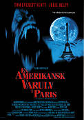 An American Werewolf in Paris 1997 movie poster Tom Everett Scott Julie Delpy Vince Vieluf Anthony Waller