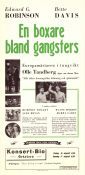 Kid Galahad 1937 movie poster Edward G Robinson Bette Davis Humphrey Bogart Michael Curtiz Boxing Film Noir