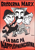A Day at the Races 1937 movie poster Bröderna Marx The Marx Brothers Allan Jones Maureen O´Sullivan Margaret Dumont Sam Wood
