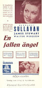 The Shopworn Angel 1938 movie poster Margaret Sullavan James Stewart Walter Pidgeon HC Potter
