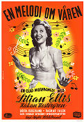 En melodi om våren 1943 movie poster Lilian Ellis Håkan Westergren Signe Wirff Weyler Hildebrand Musicals
