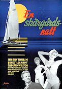 En skärgårdsnatt 1953 movie poster Ingrid Thulin Öllegård Wellton Lissi Alandh Bengt Logardt Skärgård