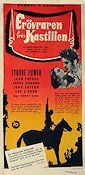 Captain from Castile 1947 movie poster Tyrone Power Jean Peters Adventure and matine