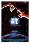E.T. the Extra-Terrestrial 1982 movie poster Dee Wallace Drew Barrymore Steven Spielberg Writer: Melissa Mathison