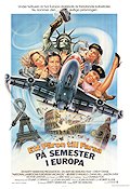 National Lampoon´s European Vacation 1985 movie poster Chevy Chase Eric Idle Planes Travel