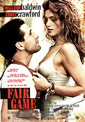 Fair Game 1995 movie poster Cindy Crawford William Baldwin Salma Hayek Celebrities Ladies