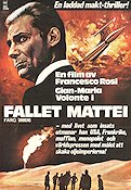 Il caso Mattei 1971 movie poster Gian Maria Volonté Francesco Rosi
