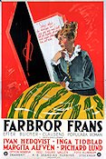 Farbror Frans 1926 movie poster Ivan Hedqvist Inga Tidblad