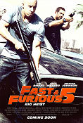 Fast and Furious 5 2011 poster Paul Walker