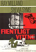 Hostile Witness 1969 poster Sylvia Syms Ray Milland