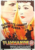 Drums Along the Mohawk 1940 poster Claudette Colbert John Ford