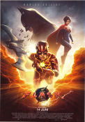 The Flash 2023 movie poster Ezra Miller Michael Keaton Sasha Calle Andy Muschietti Production: DC Comics