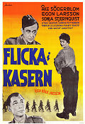 Flicka i kasern 1955 poster Åke Söderblom Börje Larsson