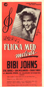 Flicka med melodi 1954 movie poster Bibi Johns Amy Jelf Stig Järrel Thore Erling Martin Söderhjelm