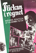 Flickan i regnet 1955 movie poster Marianne Bengtsson Annika Tretow Gunnel Lindblom Ingvar Kjellson Alf Kjellin