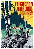 Flickorna i Småland 1945 movie poster Sickan Carlsson Åke Grönberg Sigge Fürst Schamyl Bauman