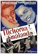 Flickorna i Småland 1945 movie poster Sickan Carlsson Åke Grönberg Schamyl Bauman