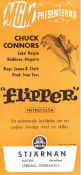 Flipper 1963 movie poster Chuck Connors Luke Halpin Connie Scott James B Clark Fish and shark