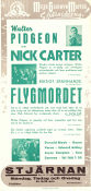 Sky Murder 1940 movie poster Walter Pidgeon Donald Meek Karen Verne George B Seitz Find more: Nick Carter