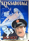 Trapped in the Sky 1940 movie poster Jack Holt Planes Eric Rohman art