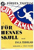 För hennes skull 1930 poster Gösta Ekman Paul Merzbach