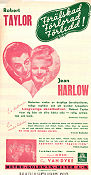 Personal Property 1937 movie poster Jean Harlow Robert Taylor WS Van Dyke
