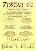 Sense and Sensibility 1995 movie poster Emma Thompson Kate Winslet Ang Lee Writer: Jane Austen