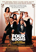 Four Rooms 1995 movie poster Antonio Banderas Jennifer Beals Madonna Salma Hayek Quentin Tarantino