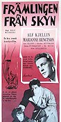 Främlingen från skyn 1956 movie poster Alf Kjellin Marianne Bengtsson Sky diving