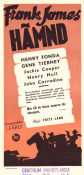 The Return of Frank James 1940 movie poster Henry Fonda Gene Tierney Jackie Cooper Fritz Lang