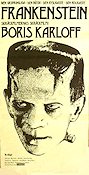 Frankenstein 1931 movie poster Boris Karloff Colin Clive Mae Clarke James Whale Art Deco