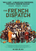 The French Dispatch 2021 movie poster Benicio Del Toro Adrien Brody Tilda Swinton Wes Anderson