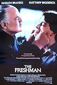 The Freshman 1990 movie poster Marlon Brando Matthew Broderick Bruno Kirby Andrew Bergman