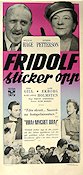 Fridolf sticker opp 1958 movie poster Douglas Håge Hjördis Petterson Inga Gill Lars Ekborg Torgny Anderberg Find more: Lilla Fridolf From comics