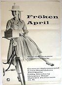 Fröken april 1958 movie poster Lena Söderblom Gunnar Björklund Jarl Kulle Gaby Stenberg Göran Gentele
