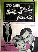 Teacher´s Pet 1958 movie poster Clark Gable Doris Day School