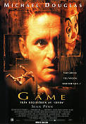 The Game 1997 movie poster Michael Douglas Sean Penn Deborah Kara Unger David Fincher