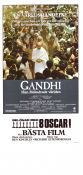 Gandhi 1982 movie poster Ben Kingsley John Gielgud Candice Bergen Trevor Howard Richard Attenborough Asia Politics