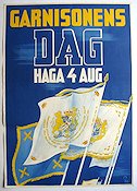 Garnisonens Dag Haga 4 augusti 1943 poster Sven Åberg Politics