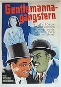 Gentlemannagangstern 1941 movie poster Allan Bohlin Weyler Hildebrand Annalisa Ericson Eric Rohman art