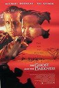 The Ghost and the Darkness 1996 movie poster Michael Douglas Val Kilmer