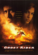 Ghost Rider 2007 movie poster Nicolas Cage Eva Mendes Sam Elliott Mark Steven Johnson Motorcycles From comics