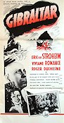 Gibraltar 1939 movie poster Erich von Stroheim Viviane Romance Roger Duchesne Abel Jacquin Fyodor Otsep