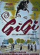 Gigi 1958 movie poster Leslie Caron Maurice Chevalier