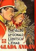 The Merry Widow 1934 movie poster Maurice Chevalier Jeanette MacDonald Edward Everett Horton Ernst Lubitsch Musicals