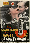 Love on the Run 1936 movie poster Joan Crawford Clark Gable WS Van Dyke