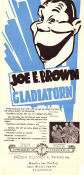 The Gladiator 1938 movie poster Joe E Brown June Travis Man Mountain Dean Edward Sedgwick